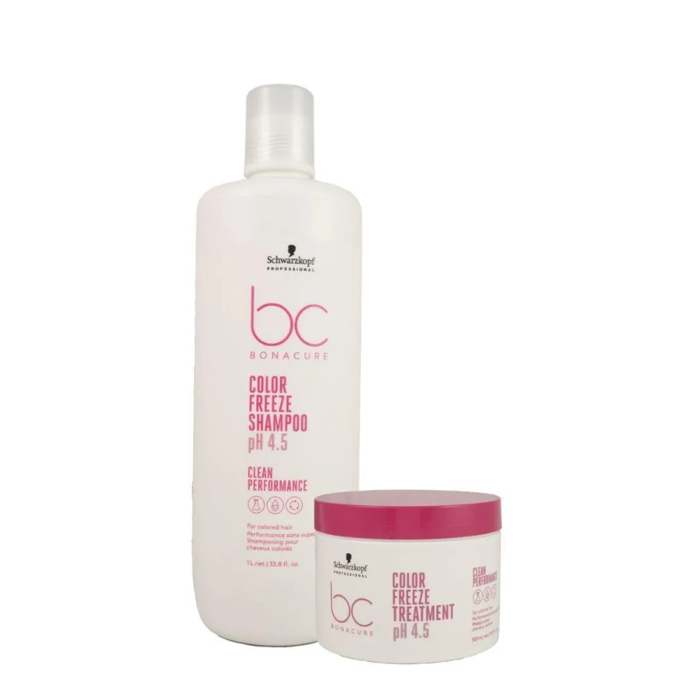 SCHWARZKOPF COLOR FREEZE PH 4.5 KIT SHAMPOO 1L E MáSCARA 500ML