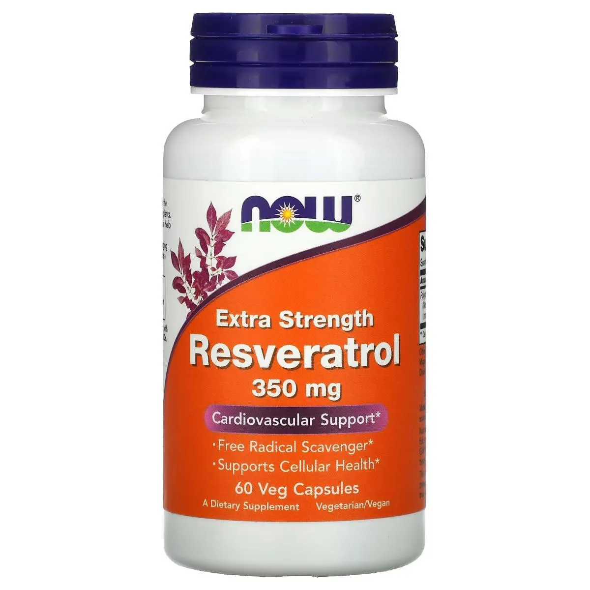 RESVERATROL POTENCIA EXTRA 350MG 60 CAPSULAS NOW FOODS