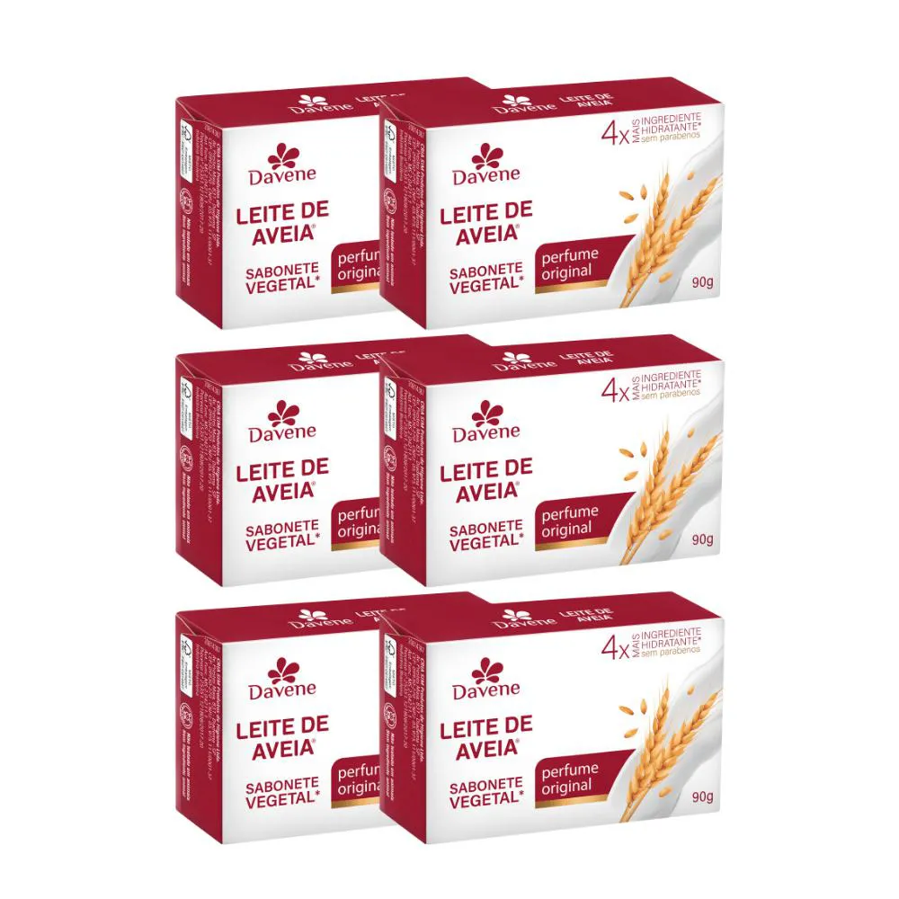 COMBO 10001 (6 X SABOTE EM BARRA LEITE DE AVEIA 90G)