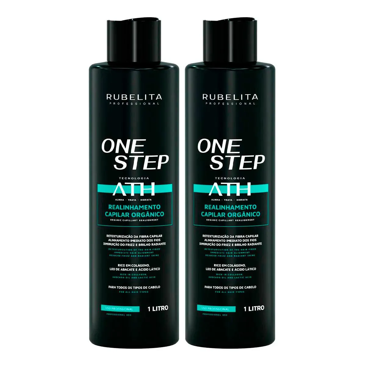 KIT 2 PROGRESSIVAS ONE STEP RUBELITA SEMFORMOL ATH 1 LITRO