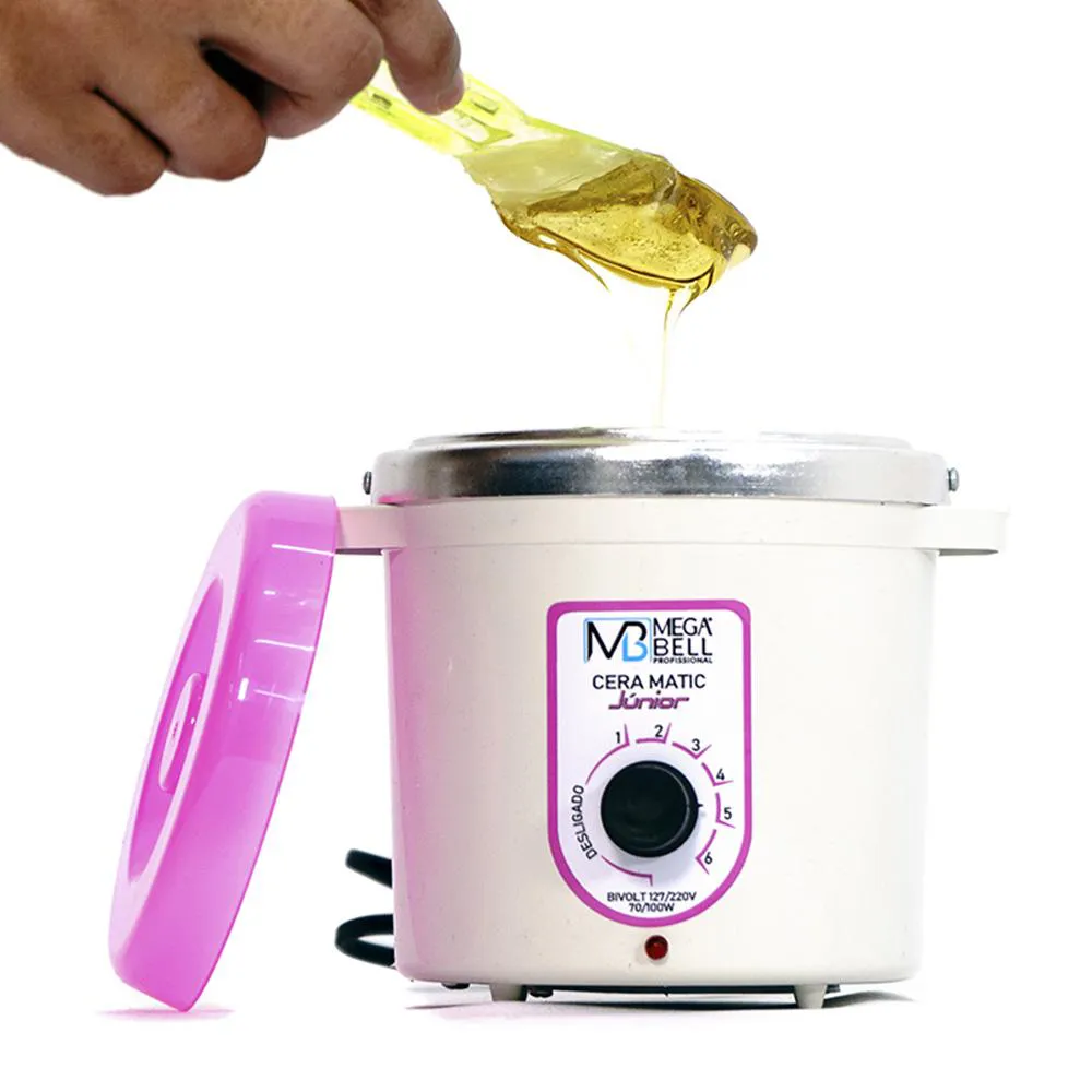 KIT MEGA BELL PANELINHA JúNIOR C/REFIL + APARELHO ROLLON ROSA