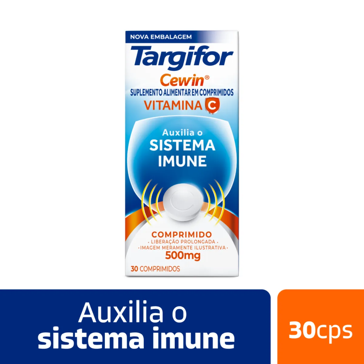 Vitamina C Targifor Cewin 500mg 30 comprimidos