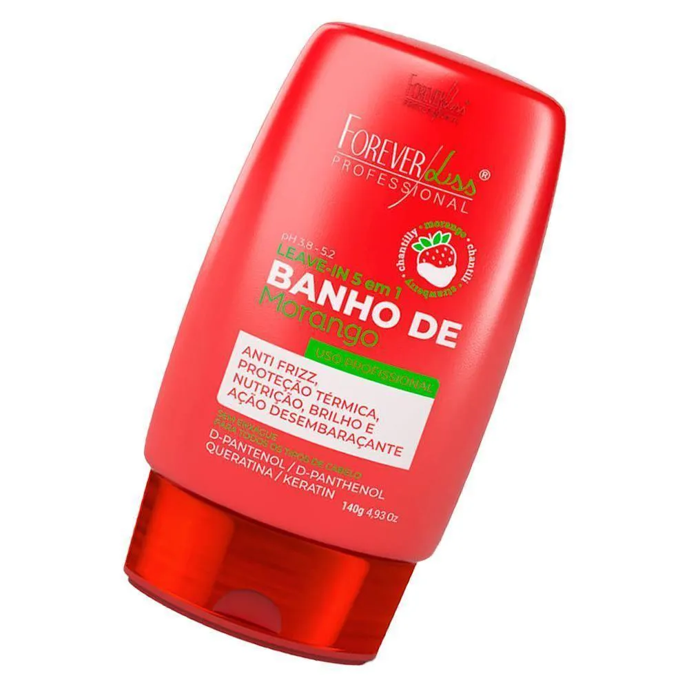 FOREVER LISS - BANHO DE MORANGO LEAVE-IN 140G