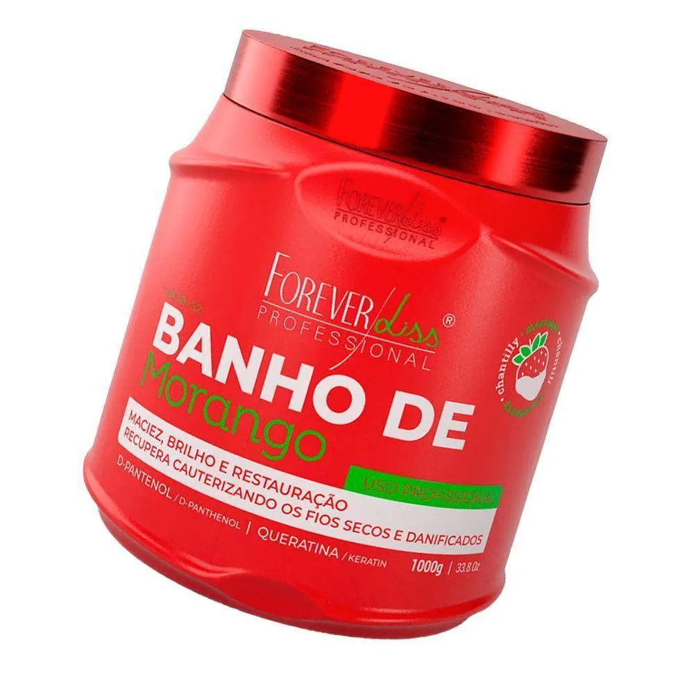 FOREVER LISS - BANHO DE MORANGO MASCARA 1KG