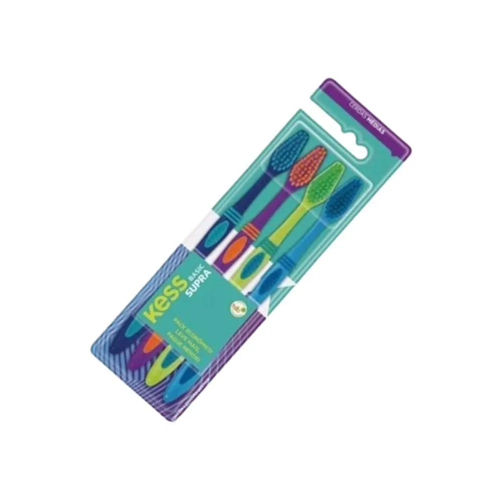 KIT ESCOVA DENTAL KESS BASIC SUPRA 4UND