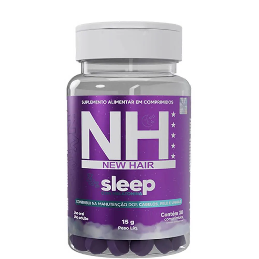 BELKIT NH NEW HAIR - CáPSULAS SLEEP MELATONINA CRESCIMENTO CAPILAR PELE UNHAS 30 DIAS