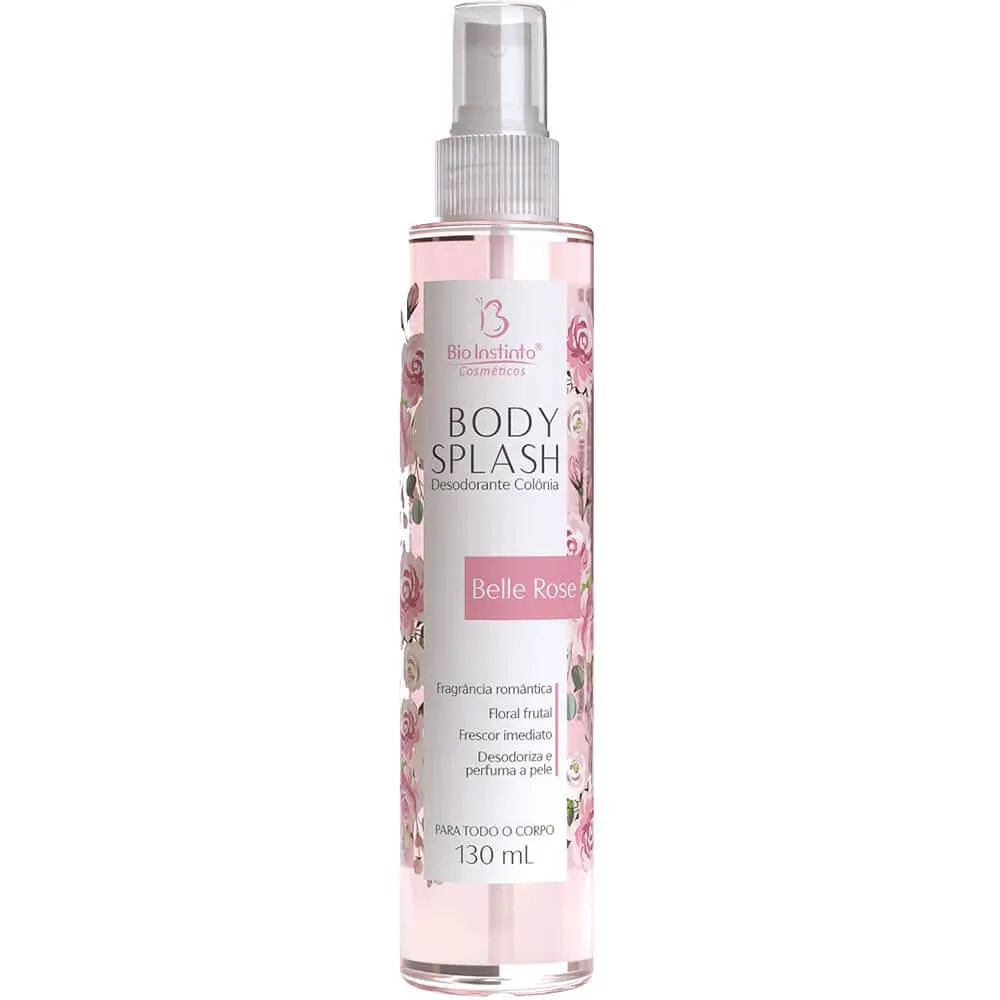 BIO INSTINTO BODY SPLASH - DESODORANTE COLôNIA CORPORAL BELLE ROSE 130ML