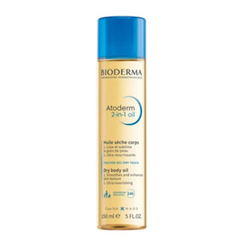 ÓLEO CORPORAL HIDRATANTE E SUAVIZANTE ATODERM 2-IN-1 OIL 150ML BIODERMA