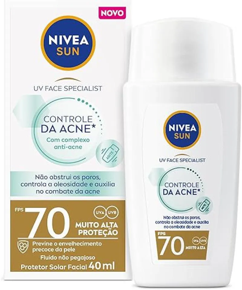 PROTETOR SOLAR FACIAL FPS 70 CONTROLE DA ACNE 40ML - NIVEA
