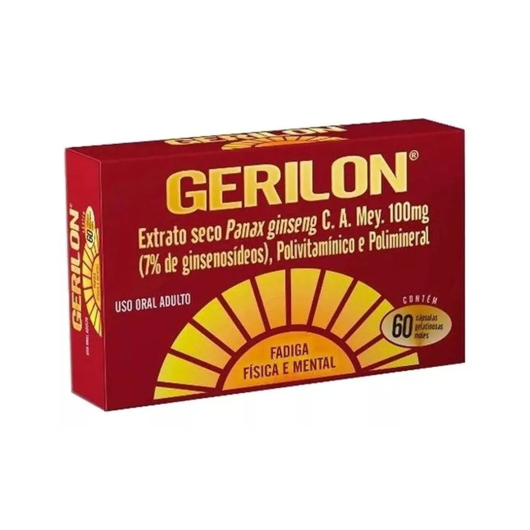 SUPLEMENTO EM CáPSULAS CIFARMA GERILON EM CAIXA DE 100G 60 UN
