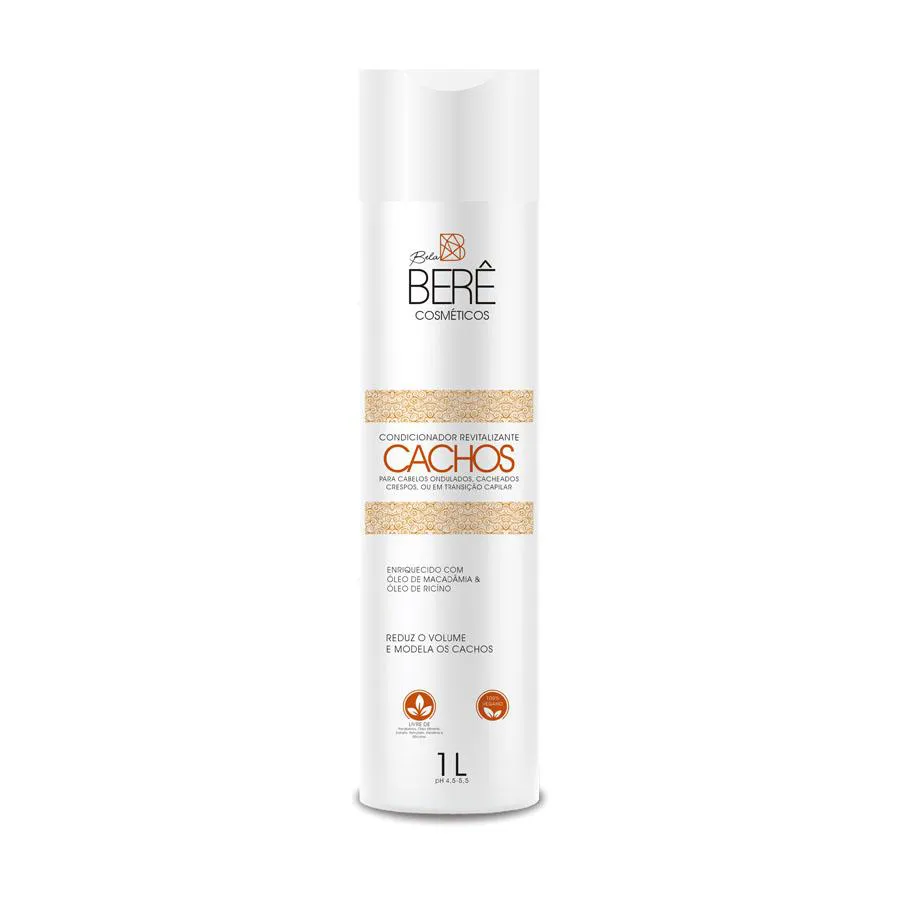 CONDICIONADOR REVITALIZANTE MACADâMIA RíCINO 1L BELA BERê