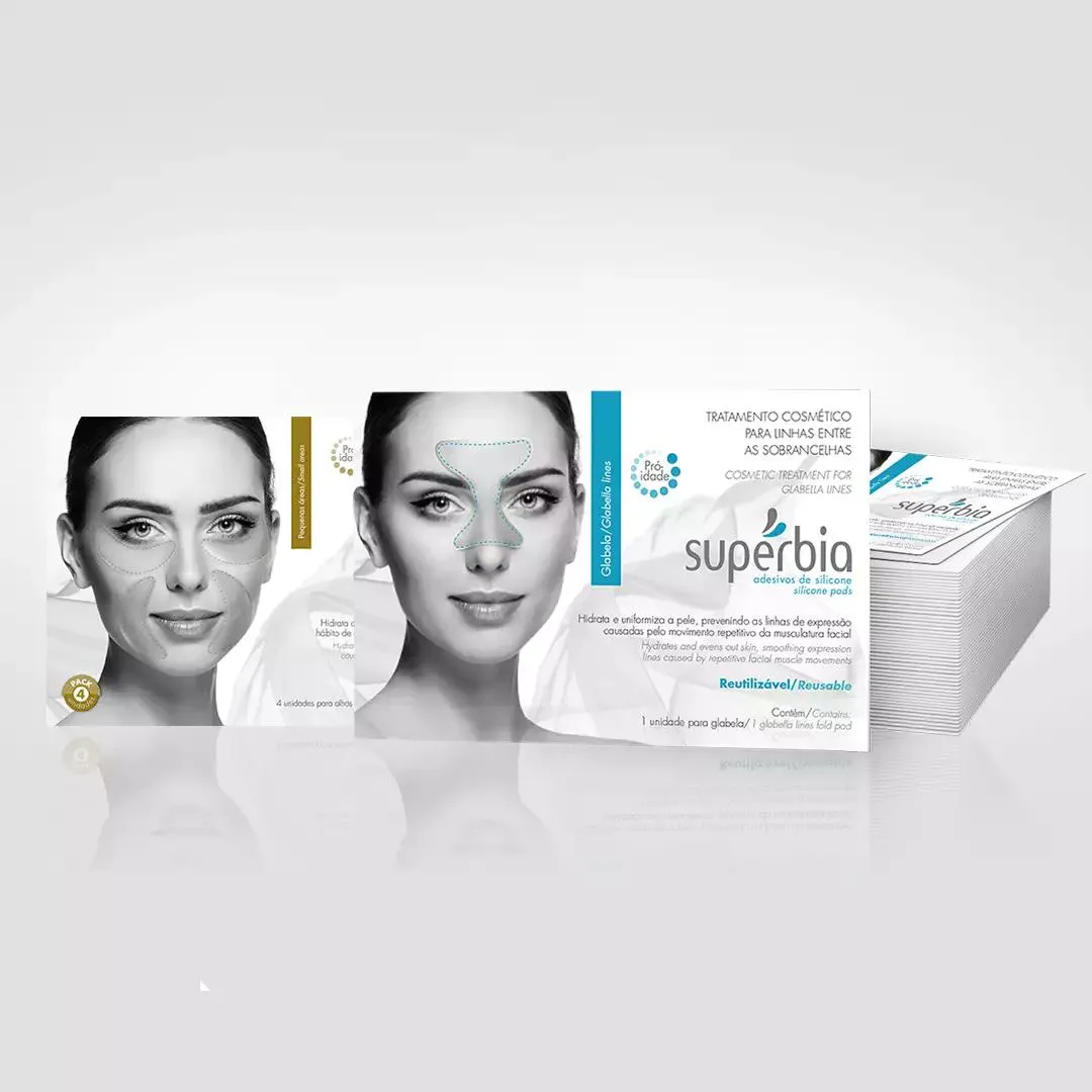 KIT ADESIVOS PARA RUGAS NOS OLHOS, BIGODE CHINêS 4 UNID E RUGAS ENTRE AS SOBRANCELHAS (GLABELA)