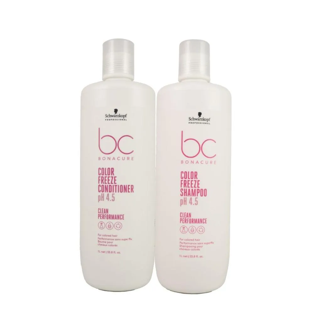SCHWARZKOPF COLOR FREEZE PH 4.5 KIT SHAMPOO E CONDICIONADOR 1L