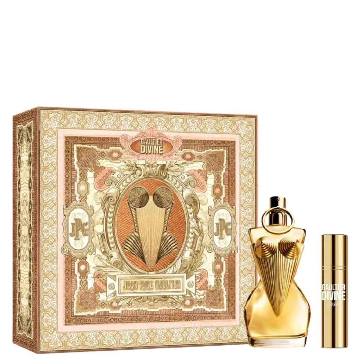 CONJUNTO GAULTIER DIVINE JEAN PAUL GAULTIER FEMININO - EAU DE PARFUM 50ML +  TRAVEL SIZE 10ML