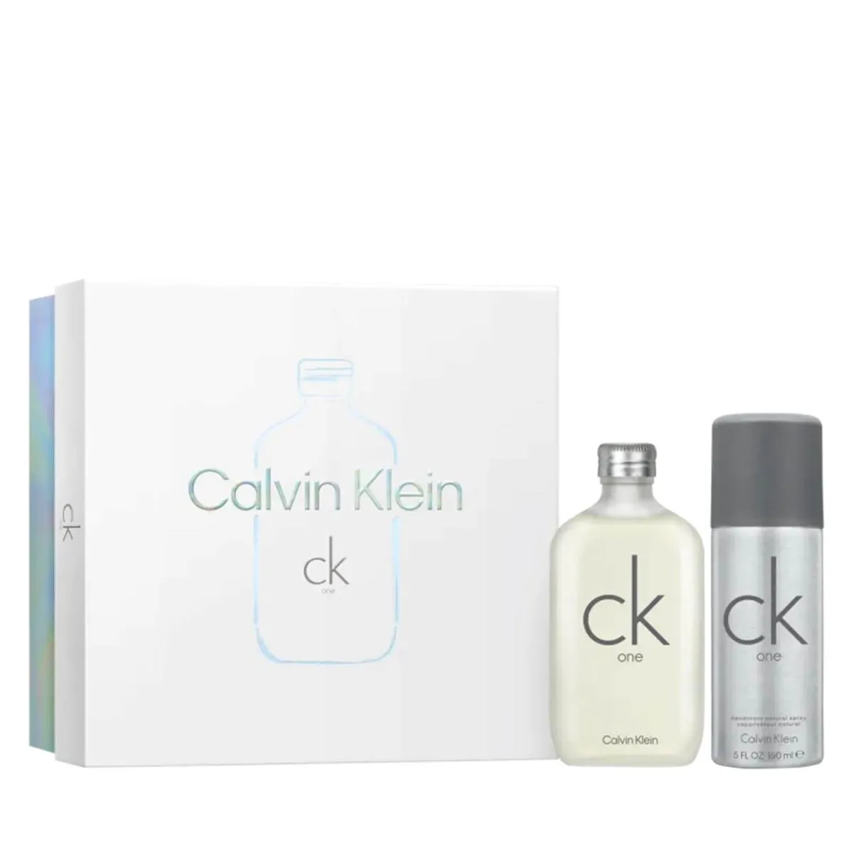 CONJUNTO CK ONE CALVIN KLEIN UNISSEX IMPORTADO - EAU DE TOILETTE 100ML + DESODORANTE 150ML