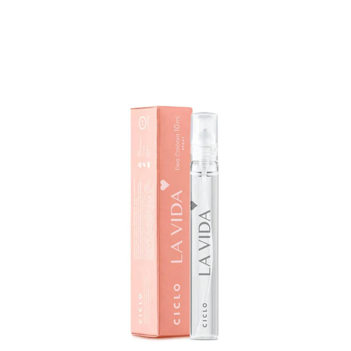 LA VIDA CICLO COSMéTICOS DEO COLôNIA LATA PERFUME FEMININO 10ML