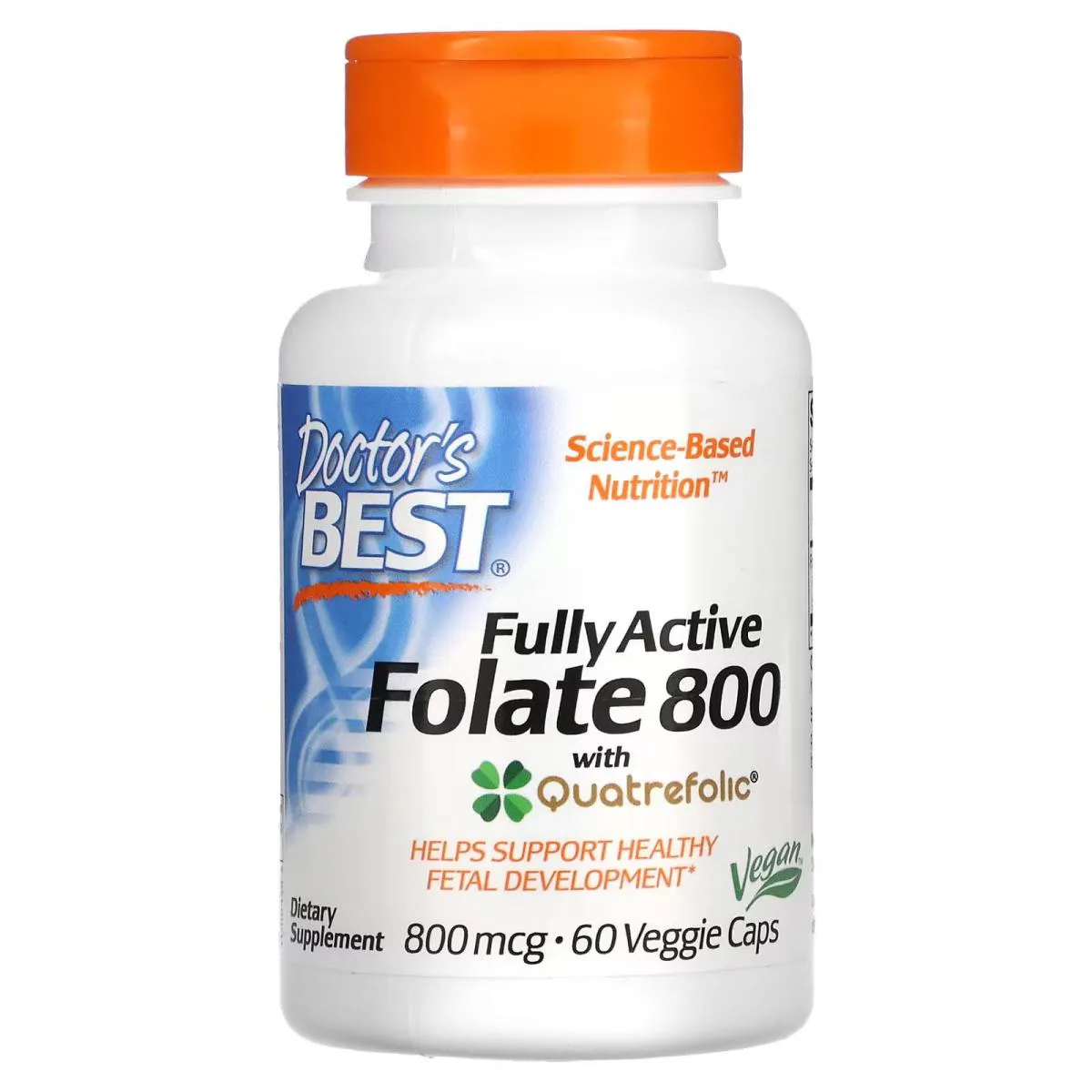 FOLATO ATIVO 800MCG 60 CAPSULAS VEGANAS - DOCTORS BEST