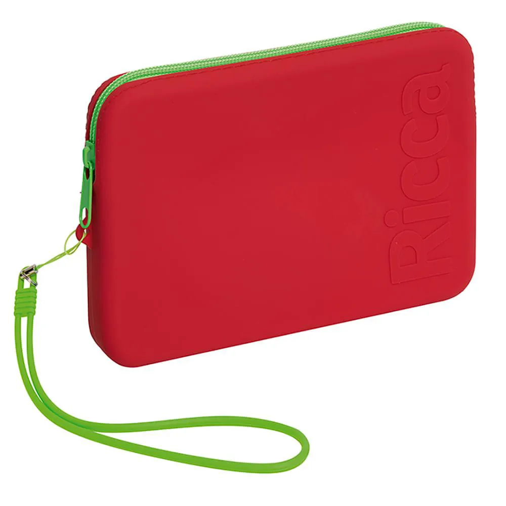NECESSAIRE DE SILICONE MéDIA VERMELHA RICCA