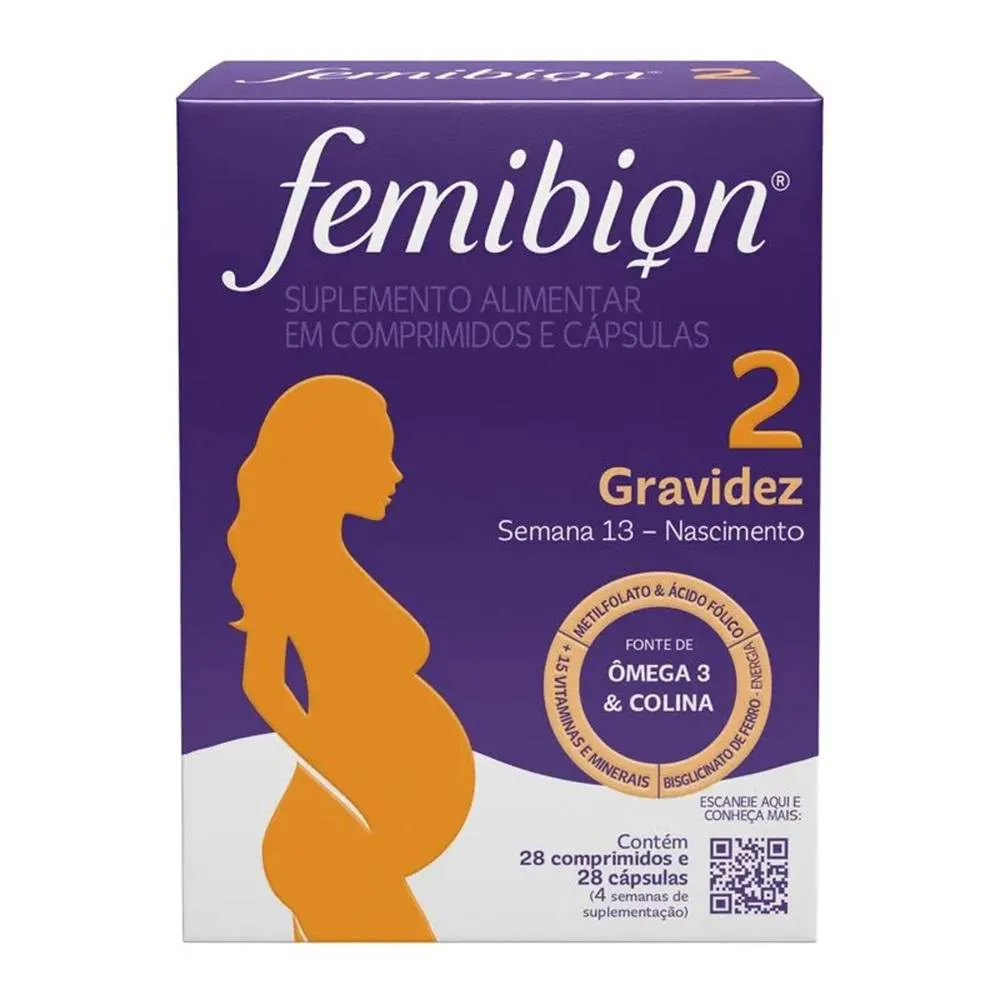 SUPLEMENTO ALIMENTAR P/ GRAVIDEZ 28CPR + 28CPS - FEMIBION