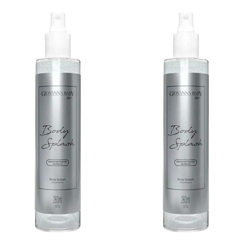 KIT 2 BODY SPLASH GIOVANNA BABY SILVER 260ML
