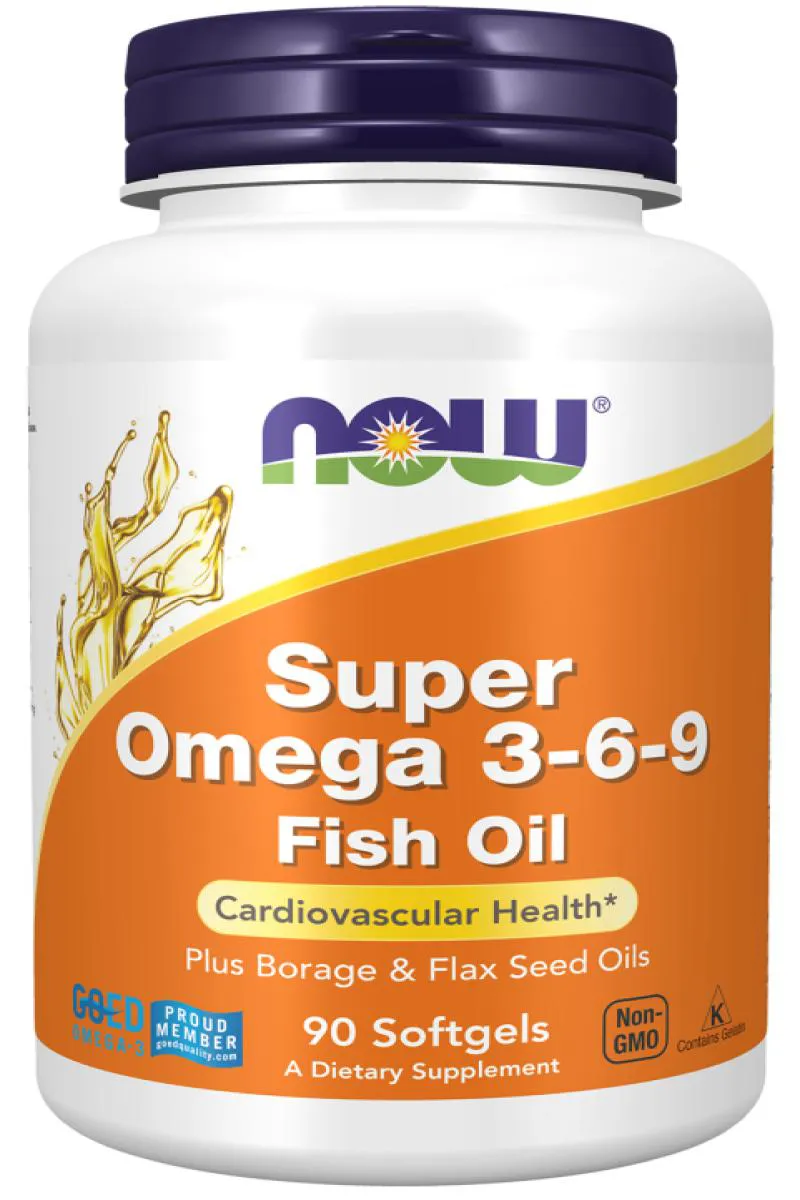 OMEGA 3-6-9 NOW FOODS 90 CáPSULAS