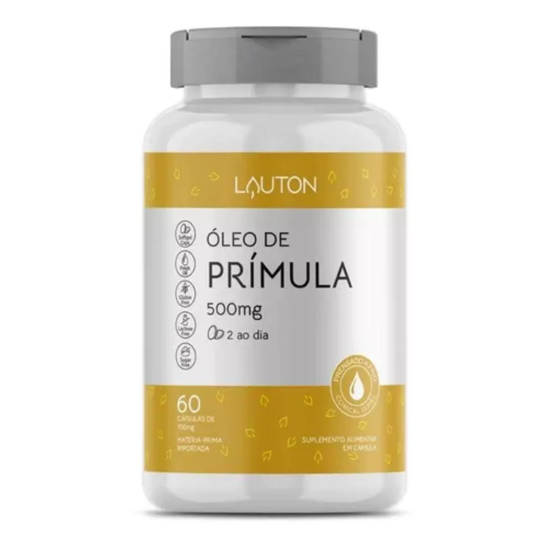ÓLEO DE PRíMULA 500MG 60 CáPSULAS M P IMPORTADO LAUTON  Without Flavor