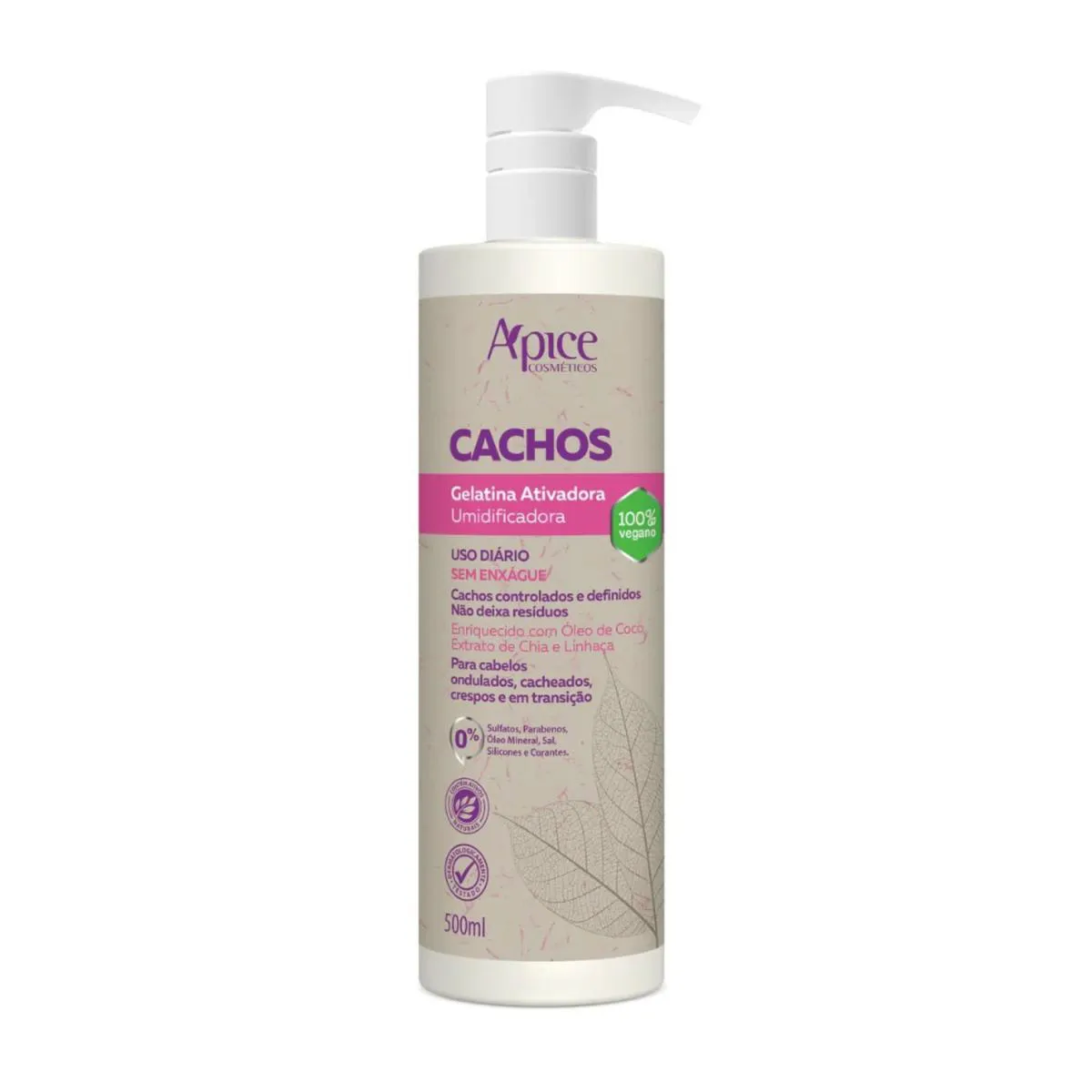 APICE GELATINA ATIVADORA E UMIDIFICADORA CACHOS 500ML