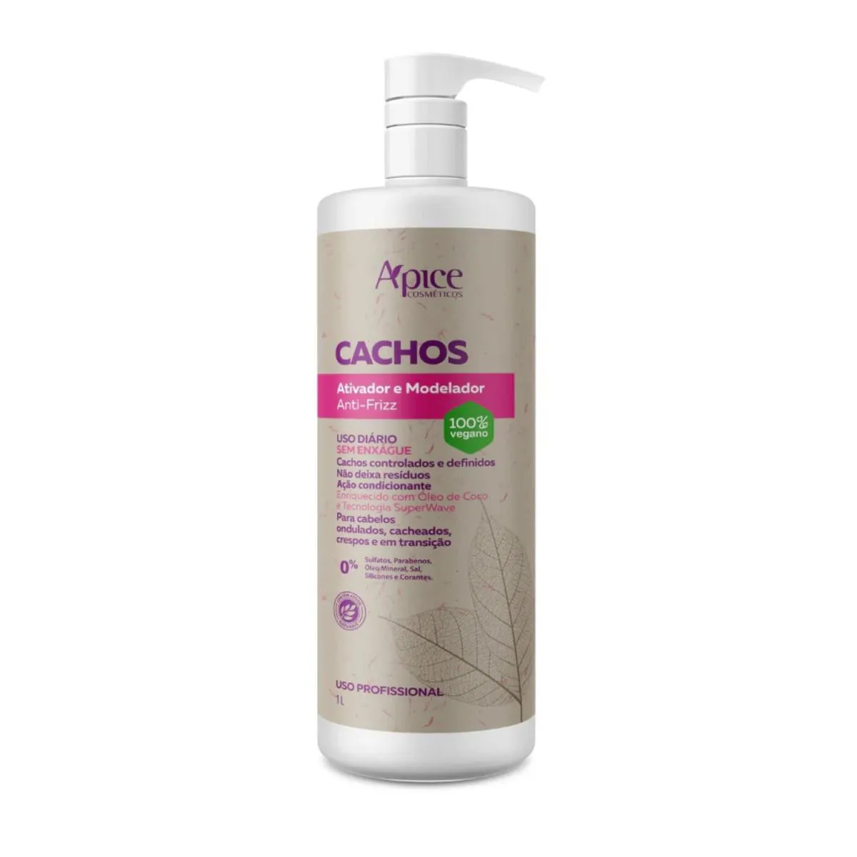 APICE ATIVADOR CACHO  MODELADOR ANTI FRIZZ 1L
