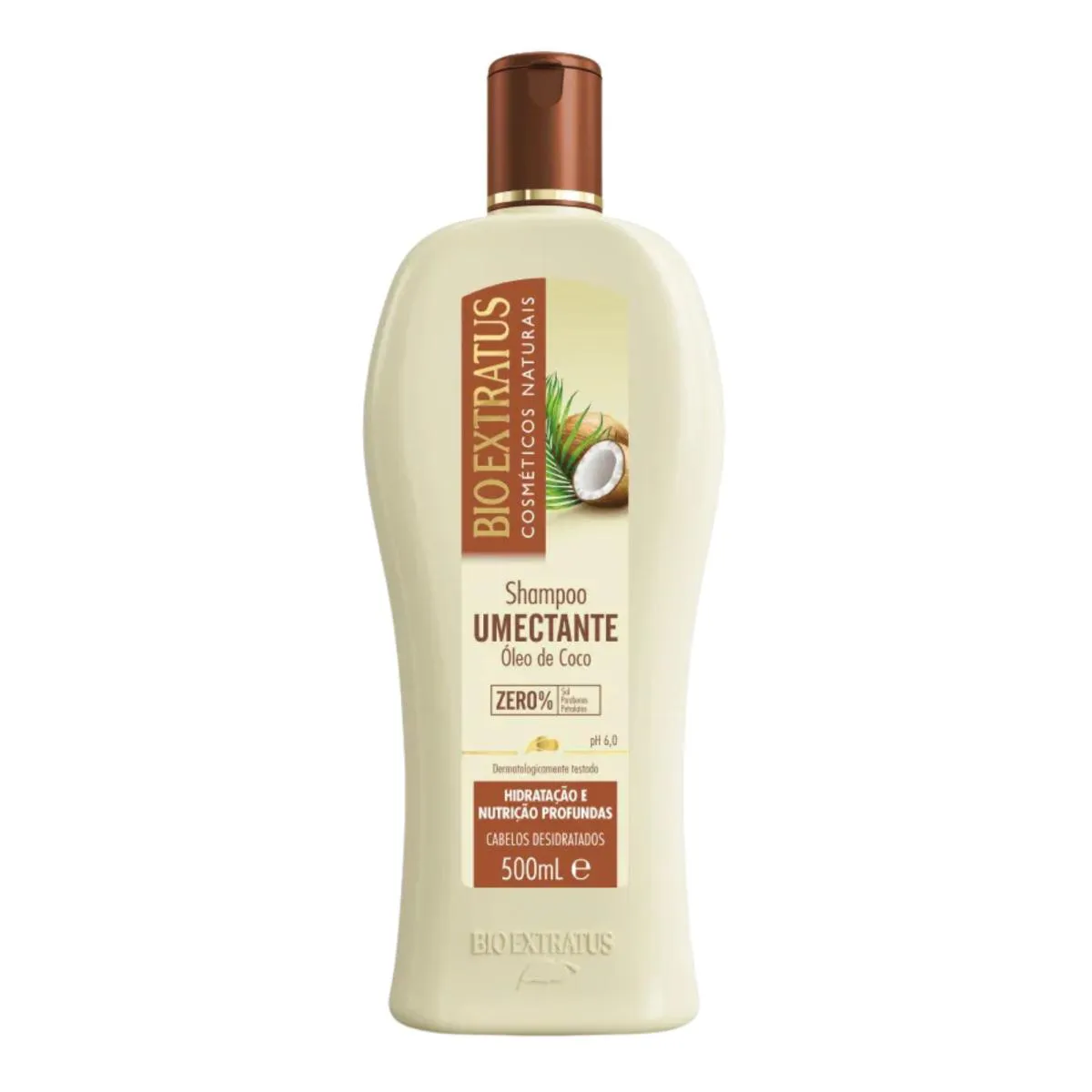 SHAMPOO UMECTANTE ÓLEO DE COCO 500ML – BIO EXTRATUS