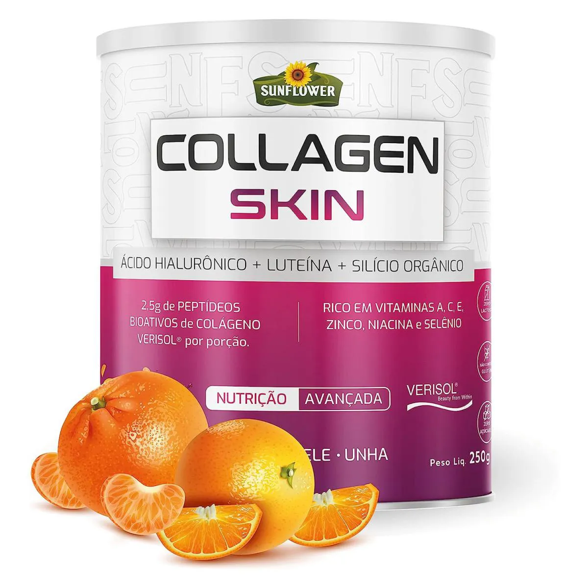 COLáGENO SKIN HIDROLISADO VERISOL + ÁCIDO HIALURôNICO Citrus Twist