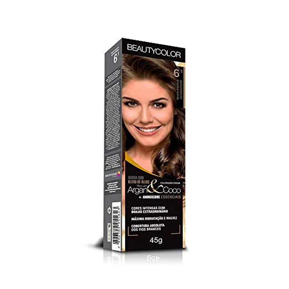 TINTURA BEAUTY COLOR 6.1 LOURO ESCURO ACINZENTADO