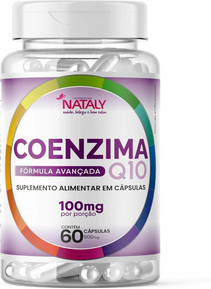 COQ-10 - COENZIMA Q10 (UBIQUINONA) 100MG POR PORçãO 60 CAPSULAS NATALY