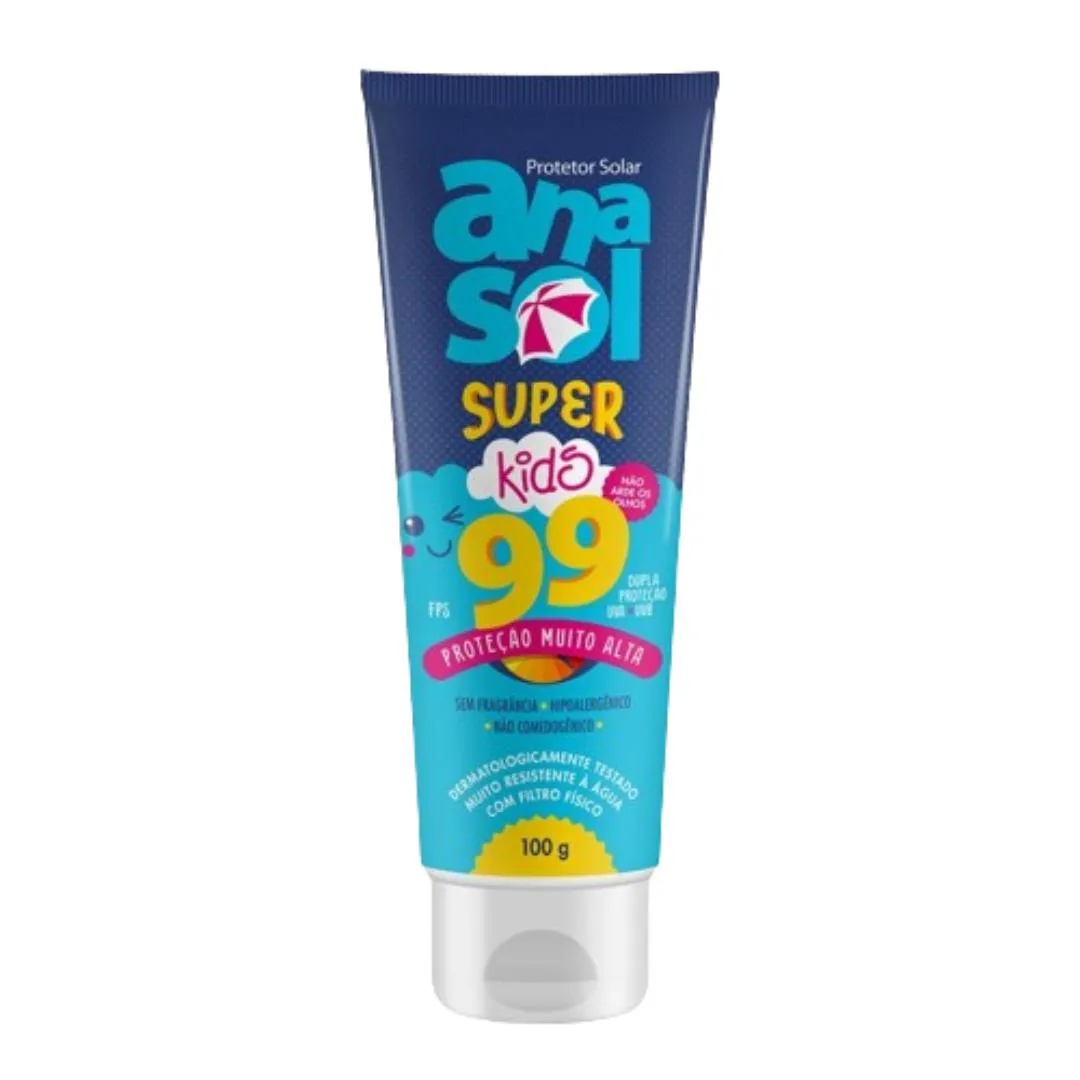 KIT ANASOL PROTETOR CORPORAL KIDS FPS 99 100 GR TOQUE SECO VEGANO 1 UNIDADES
