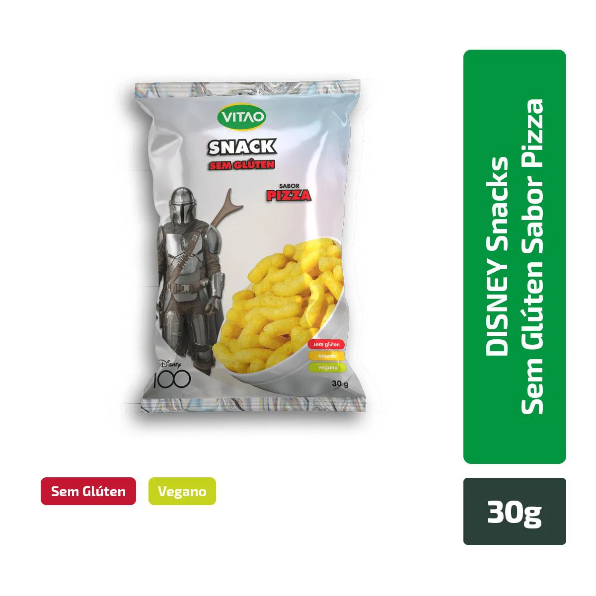 DISNEY SNACK SEM GLúTEN SABOR PIZZA 30G
