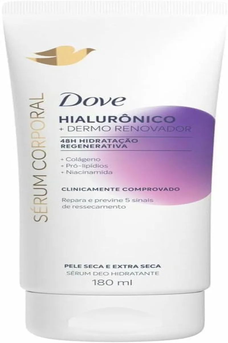 SéRUM CORPORAL DOVE HIALURôNICO + DERMO RENOVADOR - 180ML
