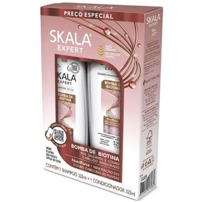 KIT SKALA: SHAMPOO + CONDICIONADOR NUTRIOFORCE, 700ML