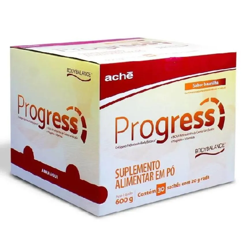 SUPLEMENTO ALIMENTAR PROGRESS SABOR BAUNILHA 600G - ACHE