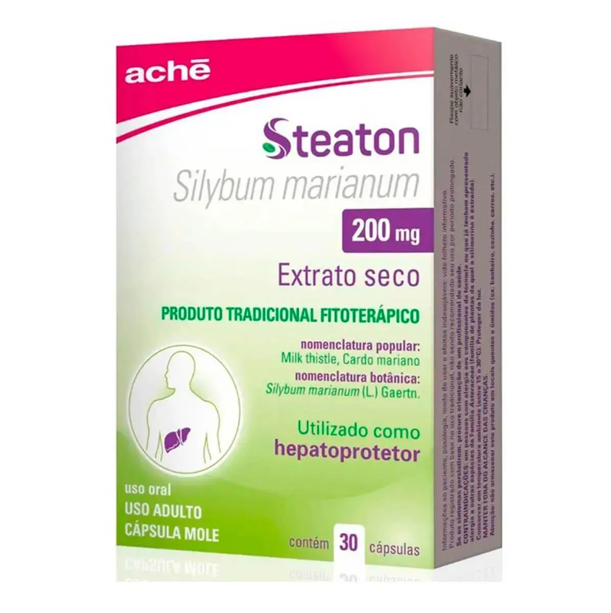 STEATON 200MG HEPATOPROTETOR COM 30 CáPSULAS