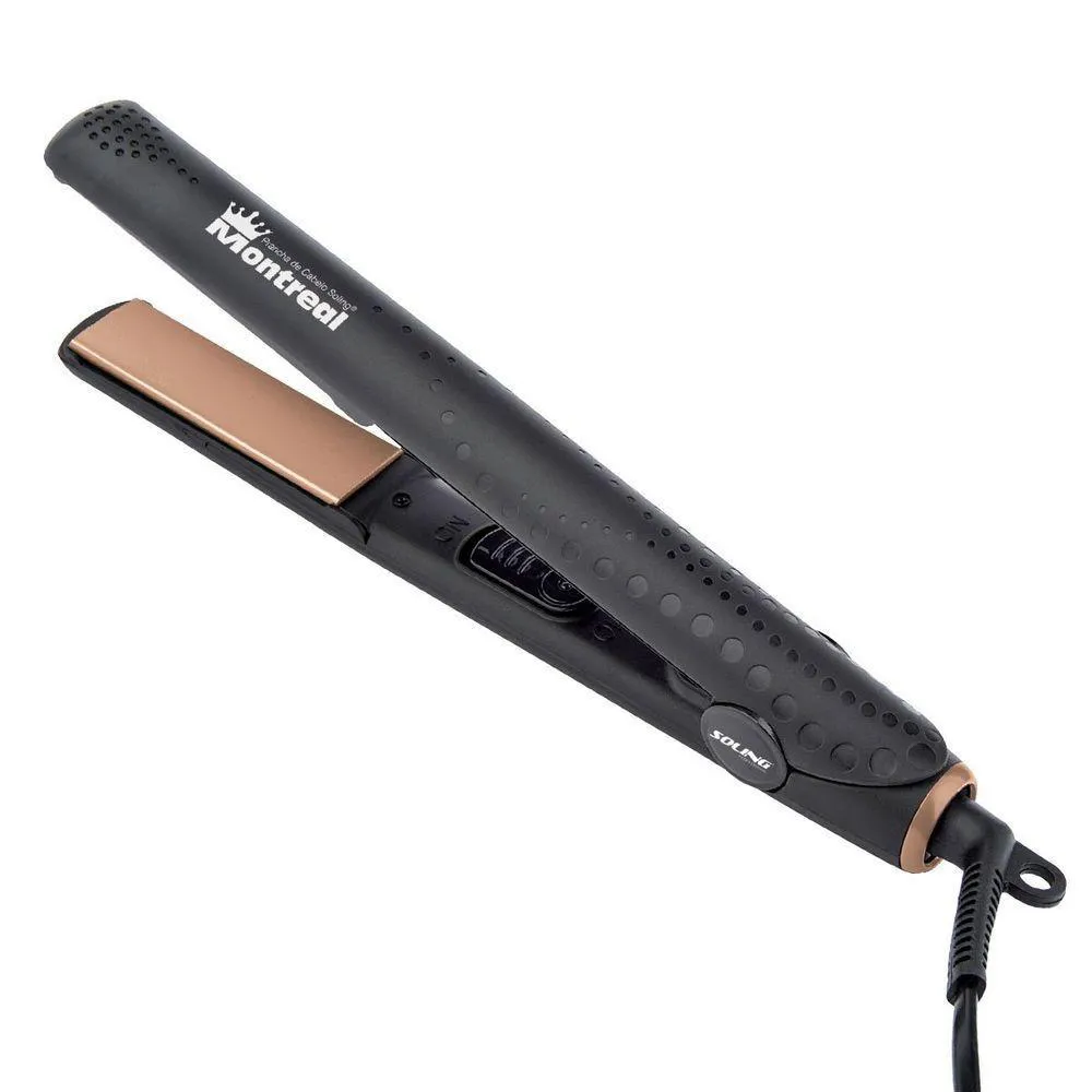 PRANCHA CHAPINHA ALISADORA SOLING MONTREAL GOLD 200 ºC - 392 ºF BIVOLT
