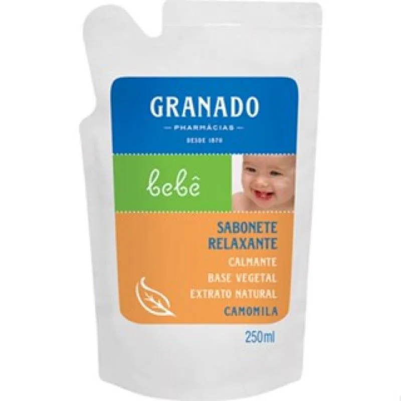 SABONETE LíQUIDO DE GLICERINA GRANADO BEBê  REFIL Camomila 250ml