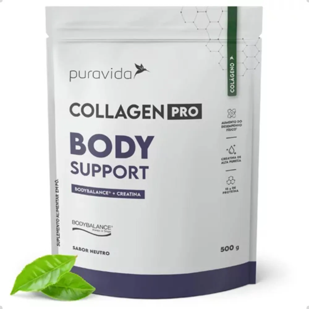 COLLAGEN PRO BODY SUPPORT BODYBALANCE CREATINA 500G PURA VIDA Neutro