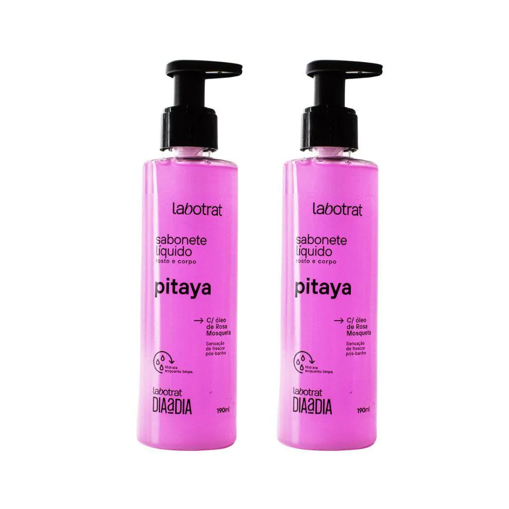 SABONETE LIQUIDO LABOTRAT 190ML PITAYA - KIT C/ 2UN