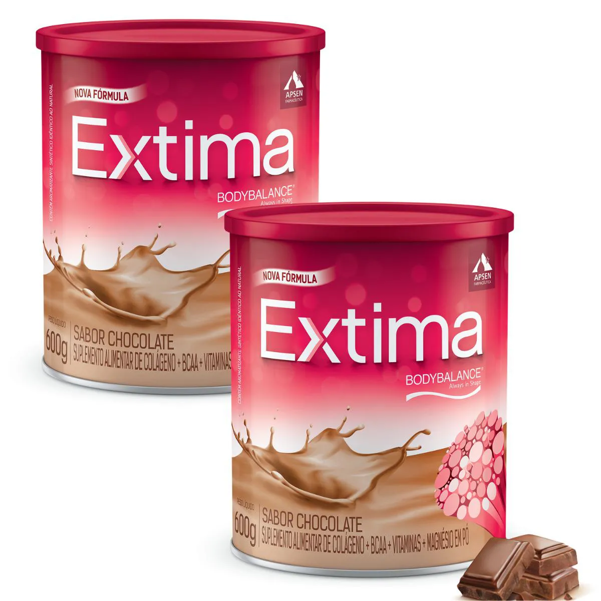 EXTIMA CHOCOLATE KIT 2 LATAS 600G
