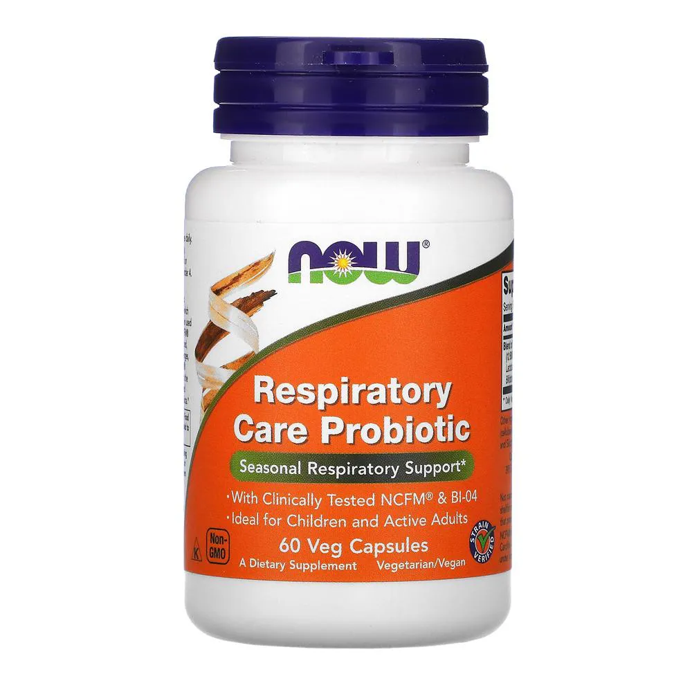RESPIRATORY CARE PROBIóTICO NOW FOODS 60 VEG CáPSULAS