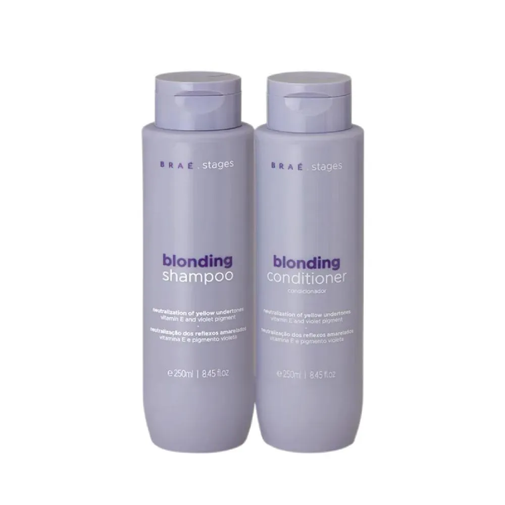 BRAé STAGES BLONDING KIT SHAMPOO E CONDICIONADOR 250ML