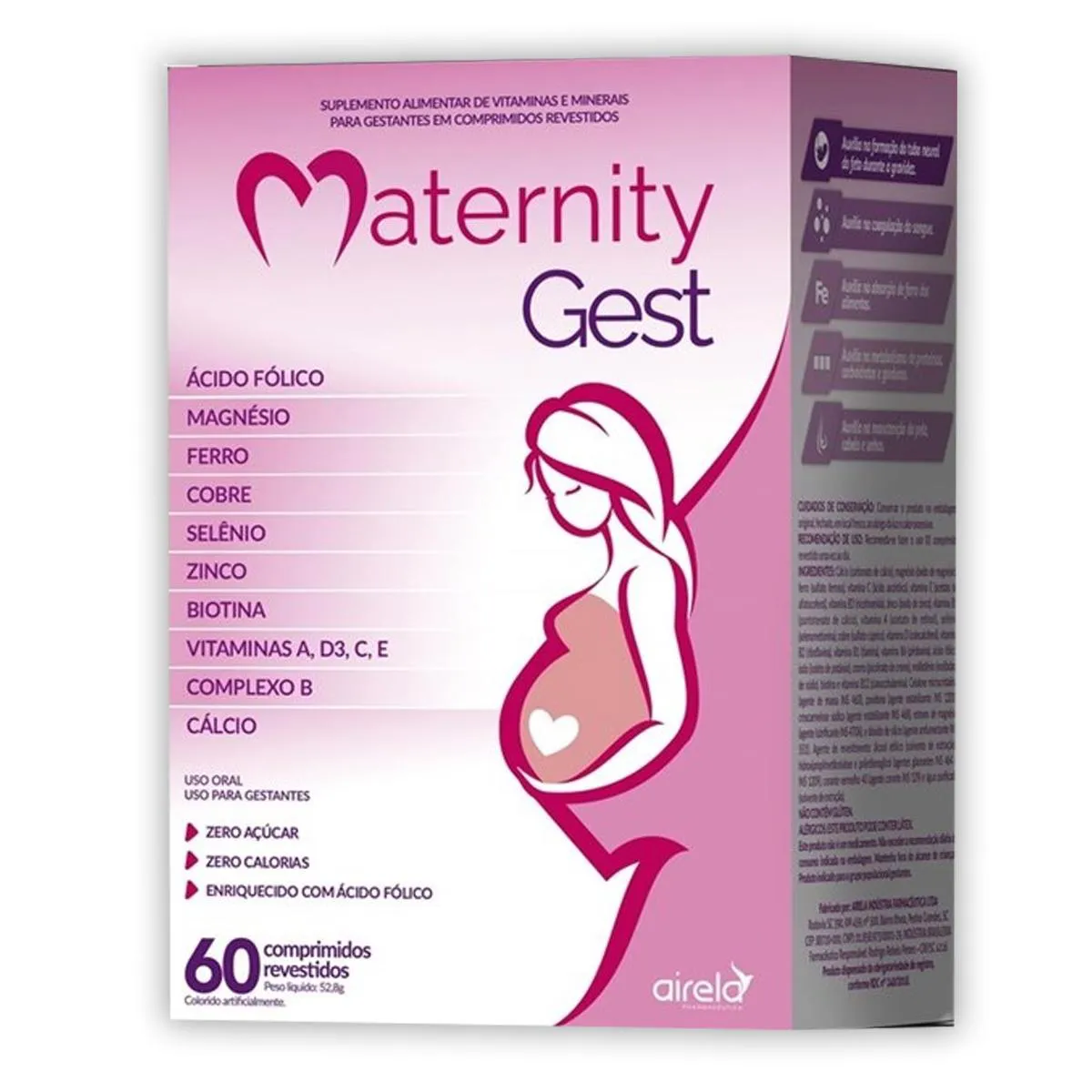 MATERNITY GEST AIRELA SUPLEMENTO P/ GESTANTE C/ 60COMP