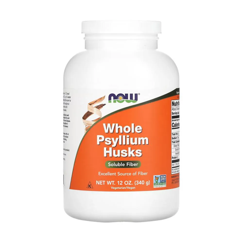 CASCAS DE PSYLLIUM NOW FOODS PSYLLIUM HUSK WHOLE 340G