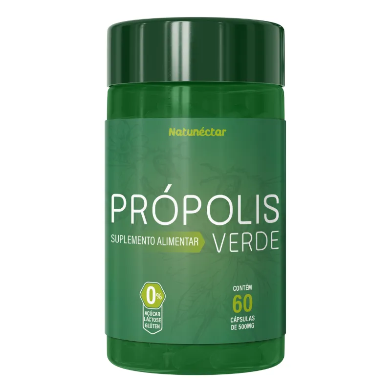 Própolis Verde em Capsulas 500mg - Natunéctar