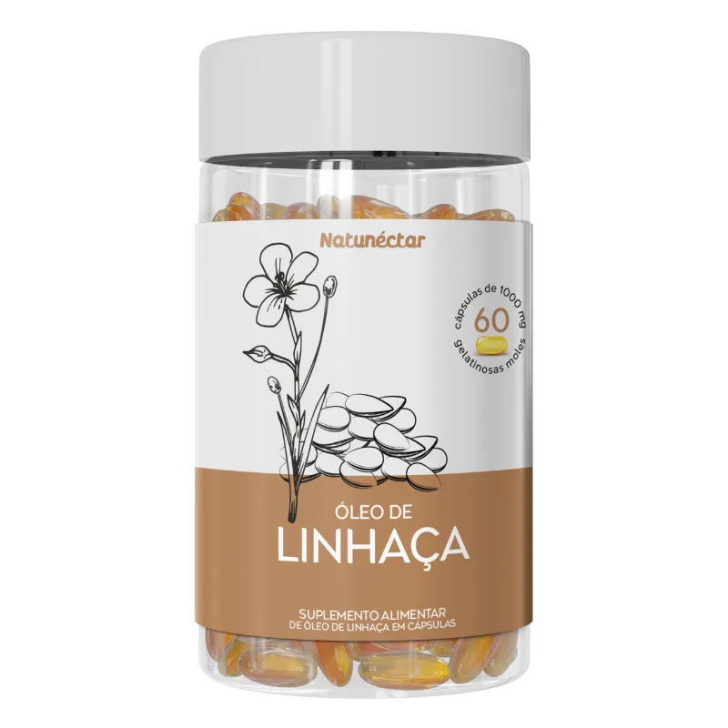 Óleo de Linhaça 1000mg Natunectar - 60 Cápsulas