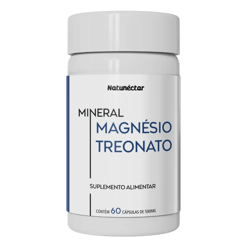 Magnésio Treonato Puro 260mg 60 cápsulas Natunéctar